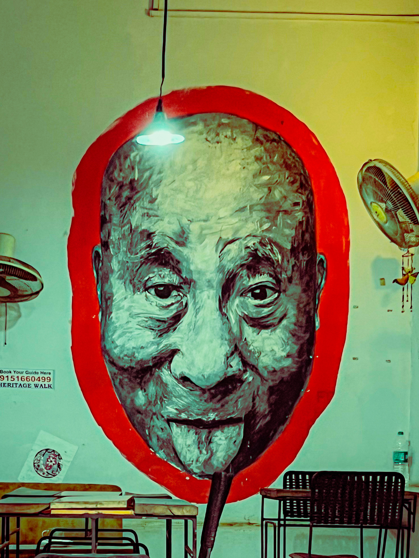Psy Portrait Mural